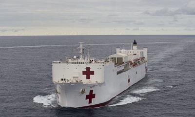 The Military Sealift Command hospital ship USNS Mercy (T-AH 19) participates in Pacific Partnership 2015