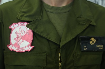 Patchwork: VMM-166 (REIN) Rocks pink unit patches for breast cancer awareness