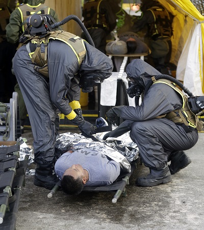 Sudden Response: JTF-CS conducts mass casualty decontamination event