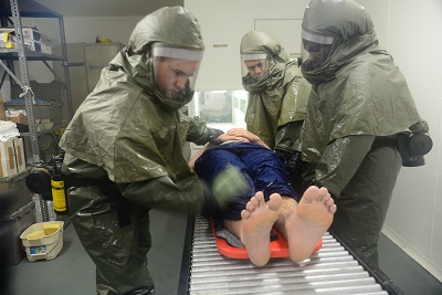 Osan medical teams test triage, decon skills