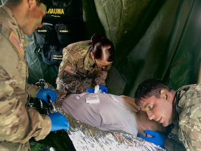 U.S. Army combat medics test skills in Poland