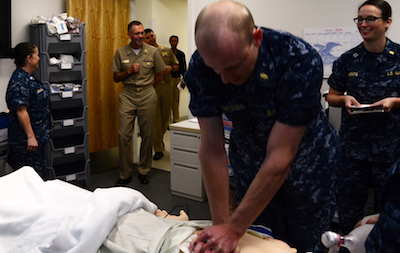 Naval Hospital Camp Lejeune Hosts head of Navy Medicine East