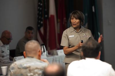 Vice Adm. Bono visits Okinawa military hospitals, attends commanders forum