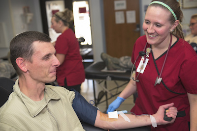 Wing donates 116 percent of blood drive goal