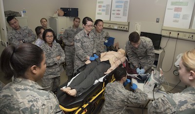 Medical personnel stay ready for the real deal