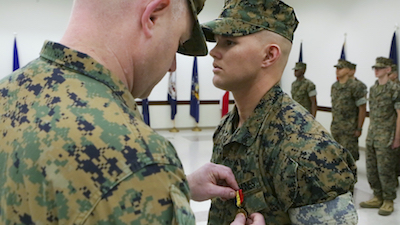 Marine awarded Navy and Marine Corps Medal for heroic actions