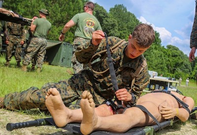 Train like you fight: Corpsmen demonstrate their skills