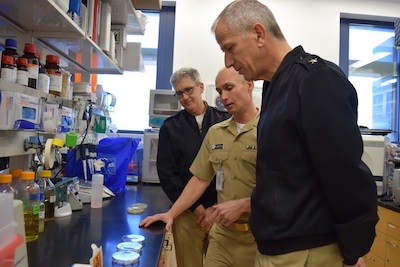 Navy Medicine West Visits Naval Medical Research Center