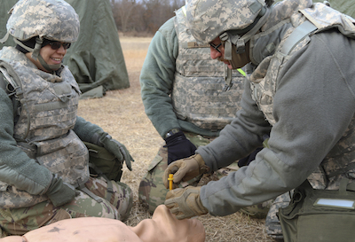 Army Reserve Soldiers practice lethal warrior medical tasks