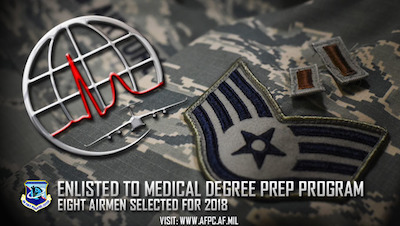 Air Force releases 2018 enlisted to medical degree prep selections