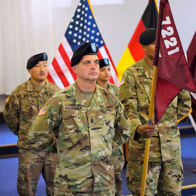 7221st Medical Support Unit assumes command of the Deployed Warrior Medical Management Center mission in Germany