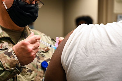 Barksdale AFB administers first round of COVID-19 vaccinations