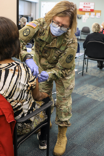 NCNG Supports Local Health Departments During COVID-19 Vaccinations