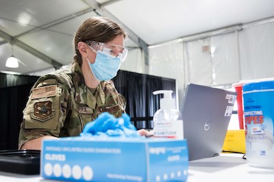 Total Force medics help support FEMA in vaccine efforts