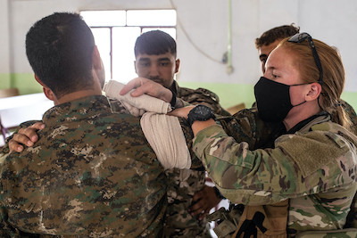 TF War Club medics conduct medical class at CPIG Academy