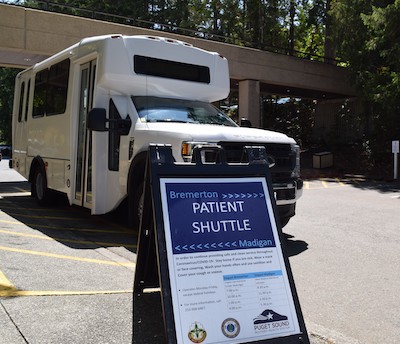 The patient shuttle is a Puget Sound MHS joint effort