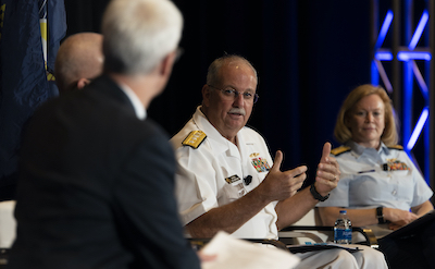 U.S. Navy Surgeon General Speaks at Sea-Air-Space 2021