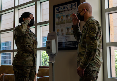 Defense Health Agency leader meets Shaw Airmen