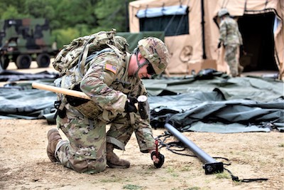 Soldiers build field hospital while training in CSTX, Global Medic at Fort McCoy