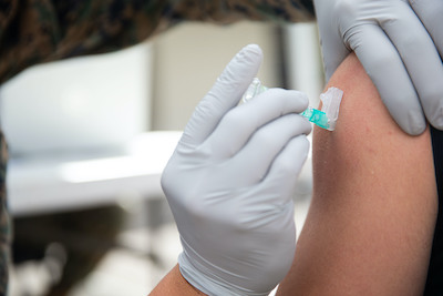 Pendleton Marines receive COVID-19, influenza vaccines