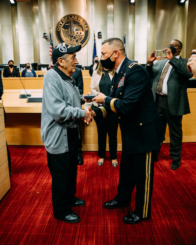 WWII VETERAN RECEIVES LONG-AWAITED PURPLE HEART IN LAS VEGAS