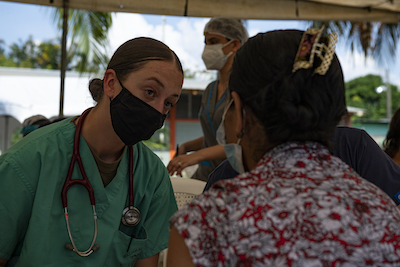 Building partnerships: JTF-B medical members provide care to locals in Department of Cortés, Honduras