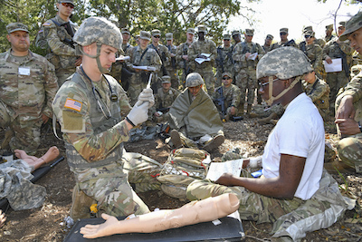 MEDCoE Expert Field Medical Badge test event kicks off at Camp Bullis