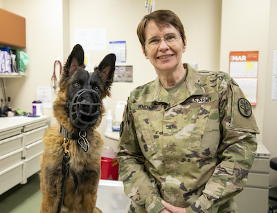 Army Veterinary Corps Chief visits Holland Military Working Dog Hospital