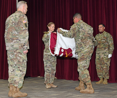 MEDCoE conducts casing ceremony symbolizing return to one training brigade configuration