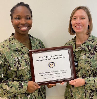 Naval Medical Center Camp Lejeune’s Family Medicine Residency Program earns national award