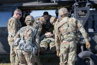 Medics Train with Aviators