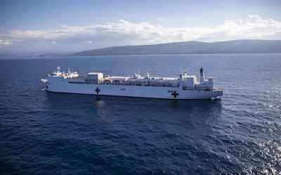 USNS Comfort Arrives in Haiti