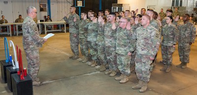 JTF MED 374 Enlisted Complete NCO Induction Ceremony