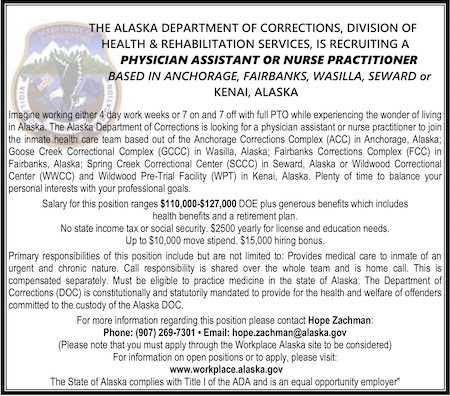 ALASKA DEPT OF CORRECTIONS-2023-PA NP