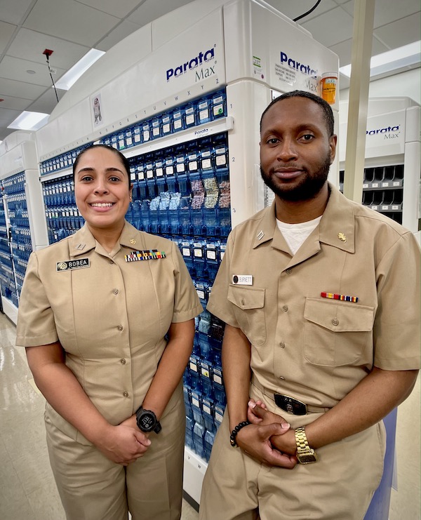 Two different roads, one common destination for pair of NMCSD pharmacists