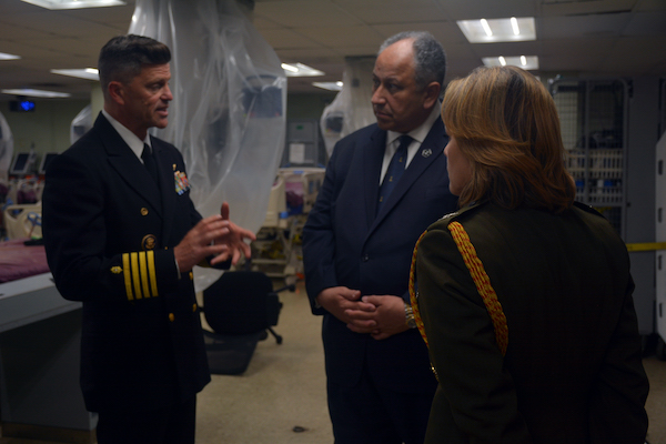 Secretary of the Navy Visits MSC Hospital Ship USNS Mercy
