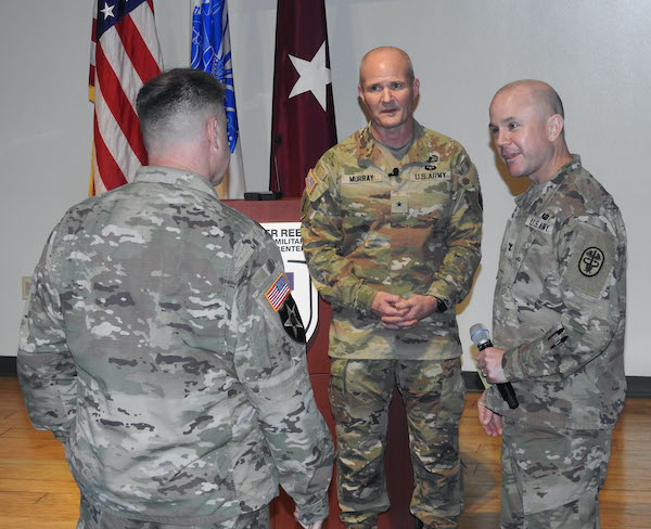U.S. Army Medical Corps chief hosts leadership professional development briefing at Walter Reed