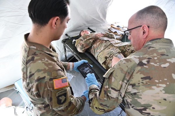 USAMTEAC tests new capability of ultrasound field portable for operational use