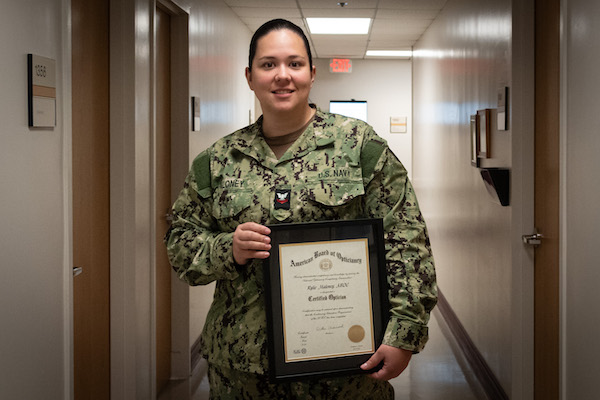 Cherry Point Sailor First to Receive Optician’s License from State of North Carolina