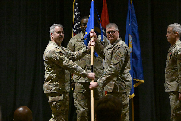 Col. Jefferson Thurlby Relinquishes Command of 188th Medical Group to Lt. Col. Pete Mudge