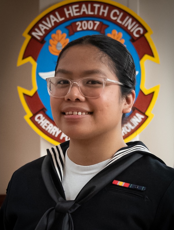 Hospitalman Ma. Angeline Viernes: Naval Health Clinic Cherry Point Blue Jacket of the Year for 2024