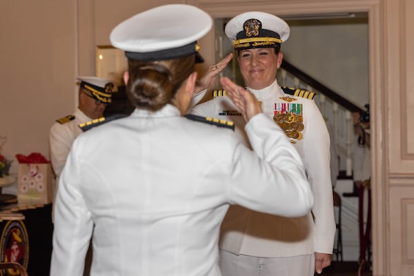 USN Capt. Key leaves NHCQ to command hospital ship, Capt. Williams takes reins