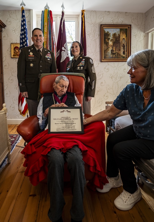 U.S. Army Medical Readiness Command to Present the Order of Military Medical Merit to WWII and Korea Veteran Charles Norman Shay in Bayeux, France