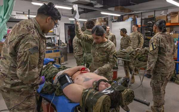 1st Battalion, 12th Cavalry Regiment, conducts a medical training exercise alongside NATO Partners